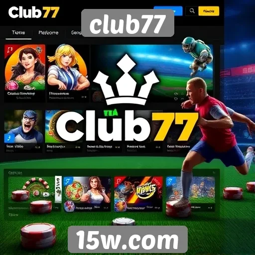 Experiência do usuário no site de jogos club77